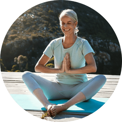 Woman doing yoga